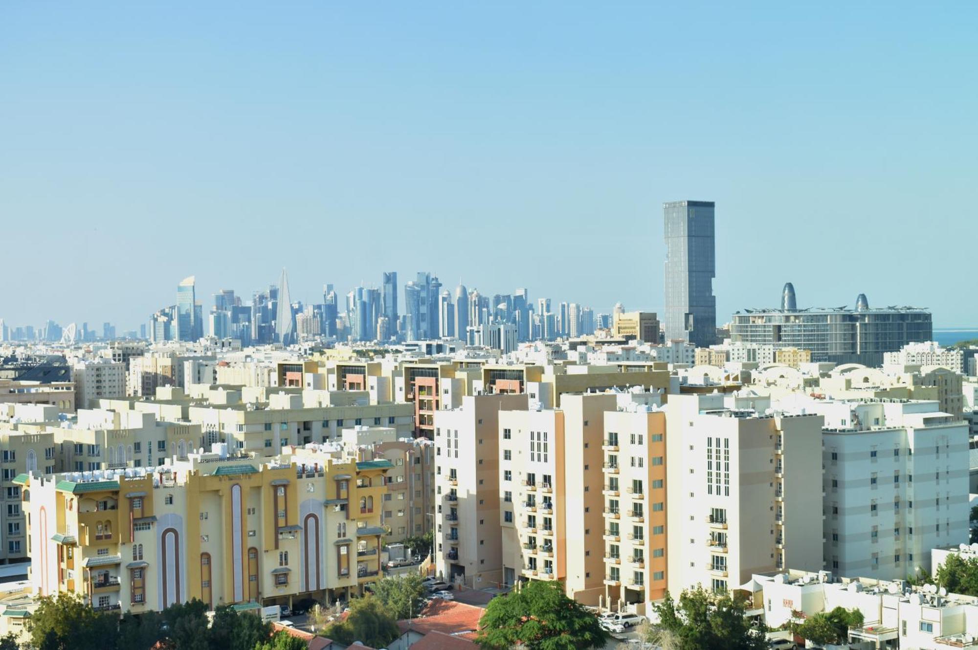 Abesq Doha Hotel And Residences, An Ihg Hotel Exteriör bild Residential buildings in Al Qusais